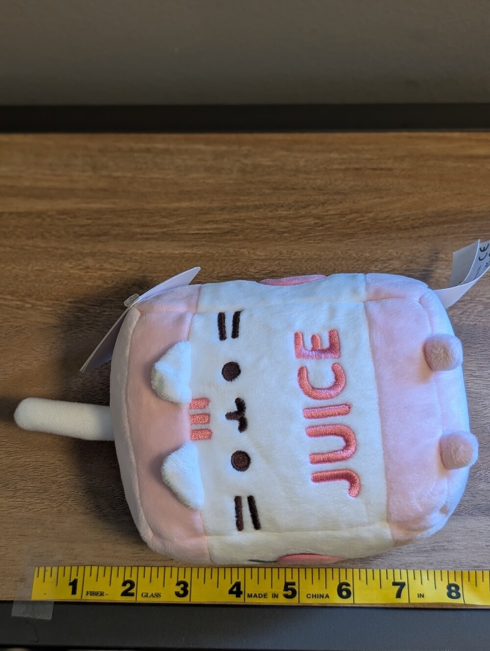 Pusheen Pink Apple Juice Box Sips Plush New Kawaii - Picture 7 of 11
